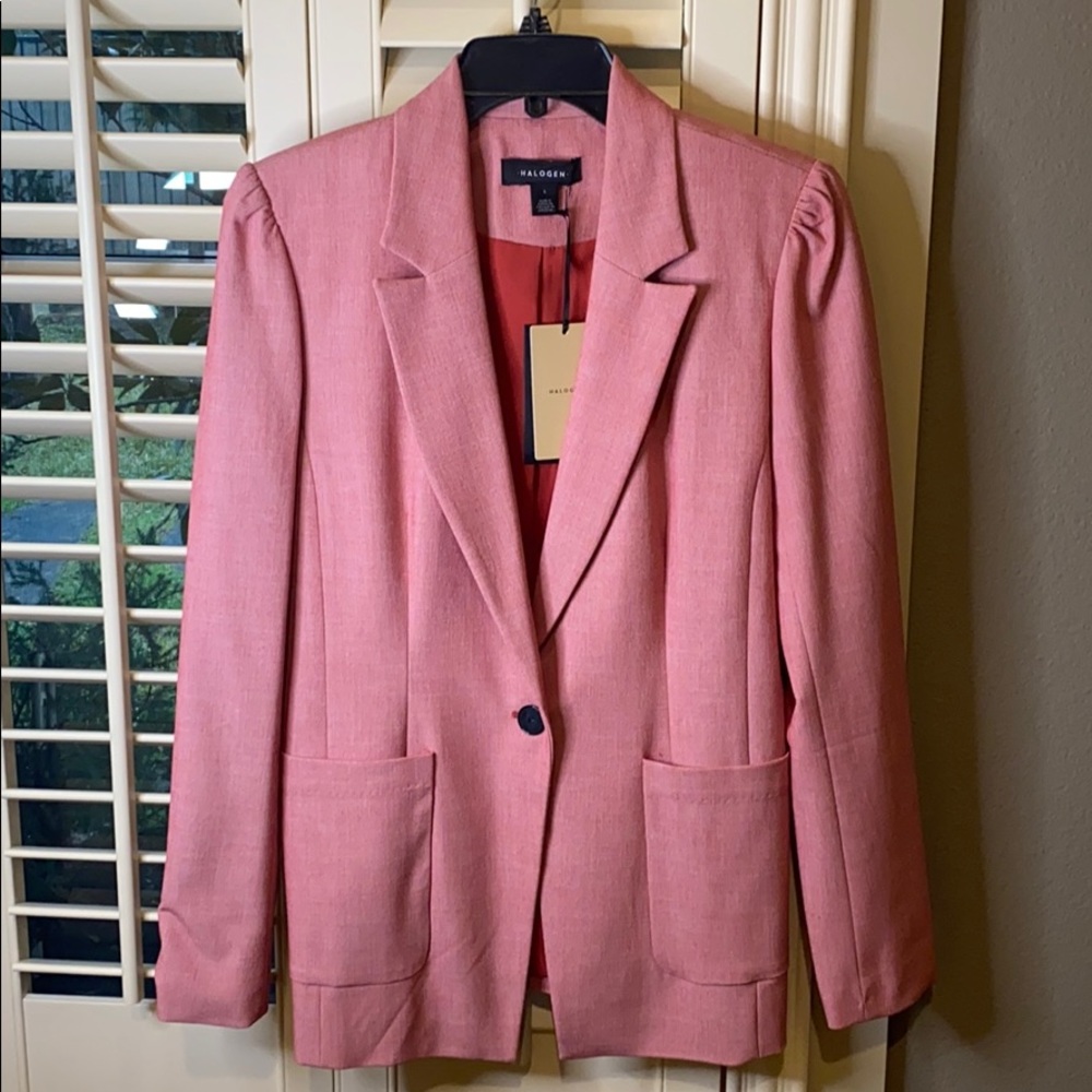 NWT Halogen Blazer in Red Lipstick